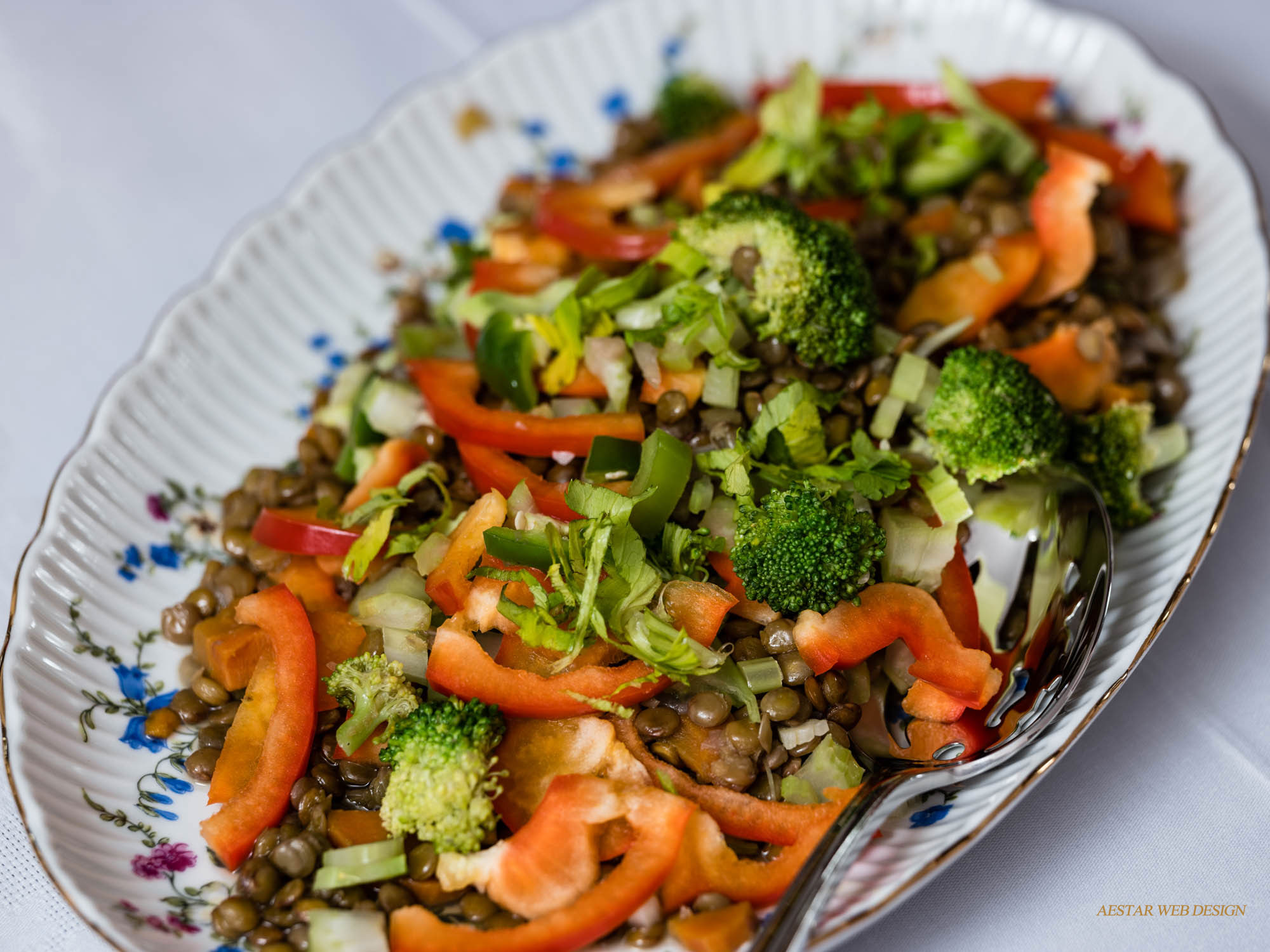 Web Product Photography, Food Photography, Lentils with Vegetables, Monique Lhuillier Serving Spoon, New York City