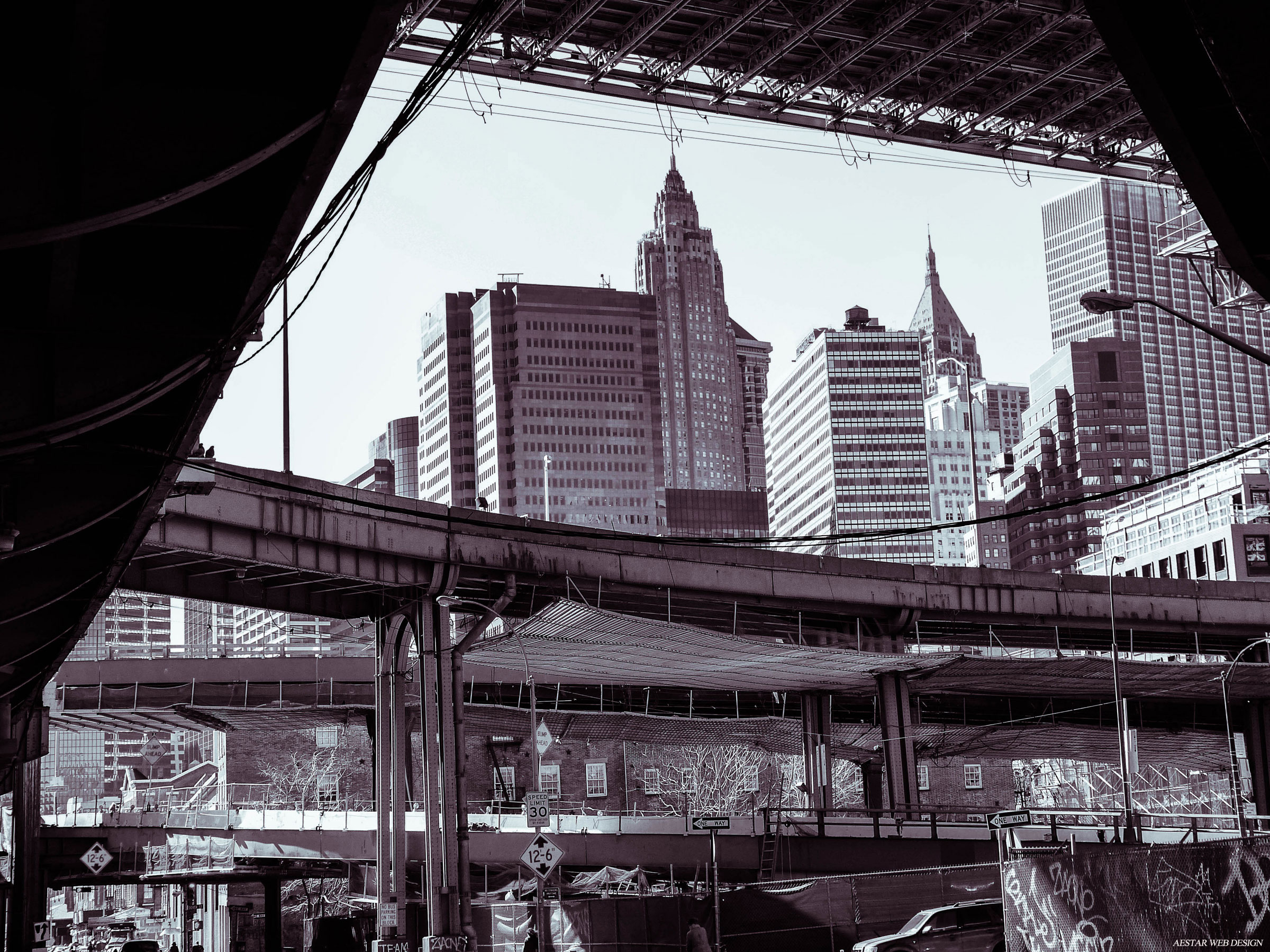Web Photography, Landscape Photography, Architecture Photography, Street Photography, New York City, Brooklyn Bridge, FDR, Downtown Manhattan